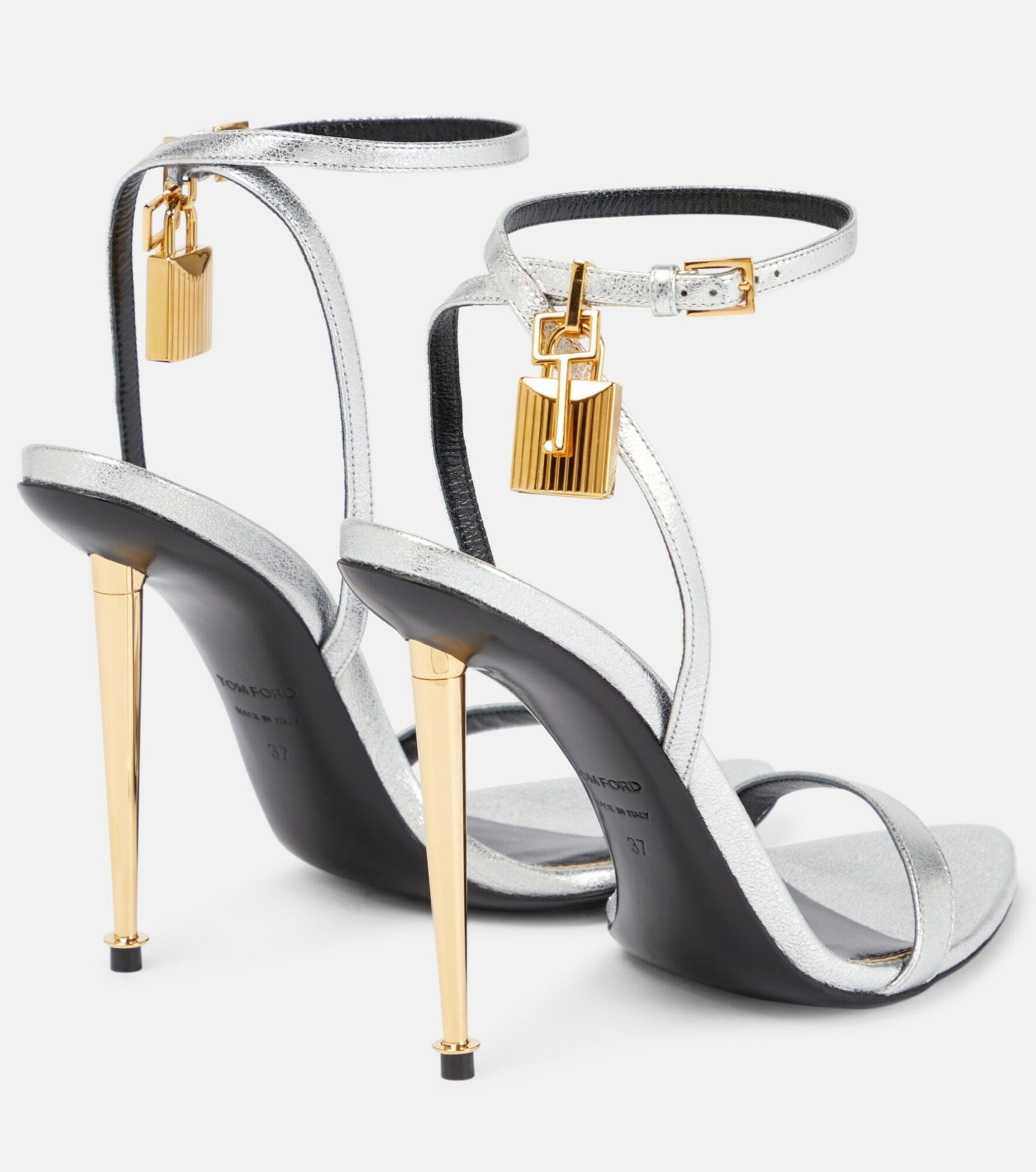 Padlock Stiletto Sandals
