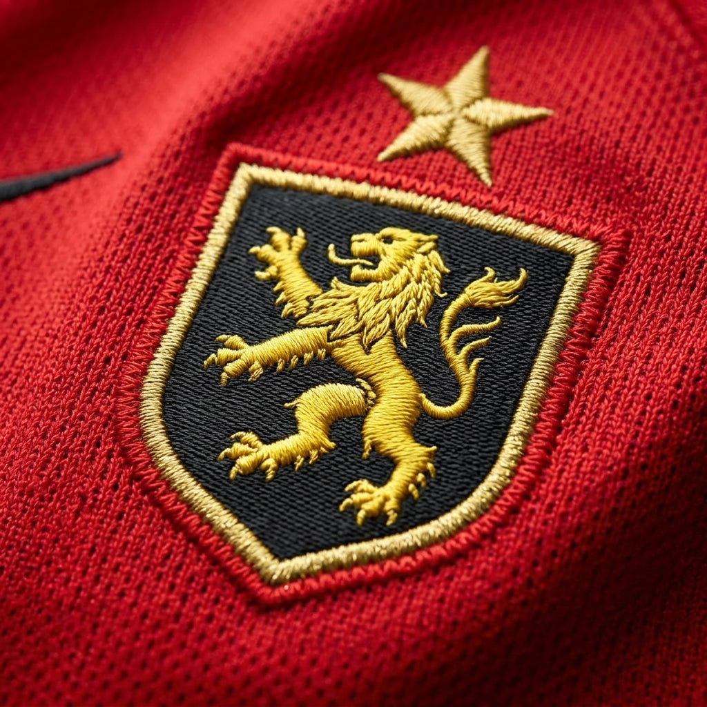 Belgium 2026 Home Jersey crest detail