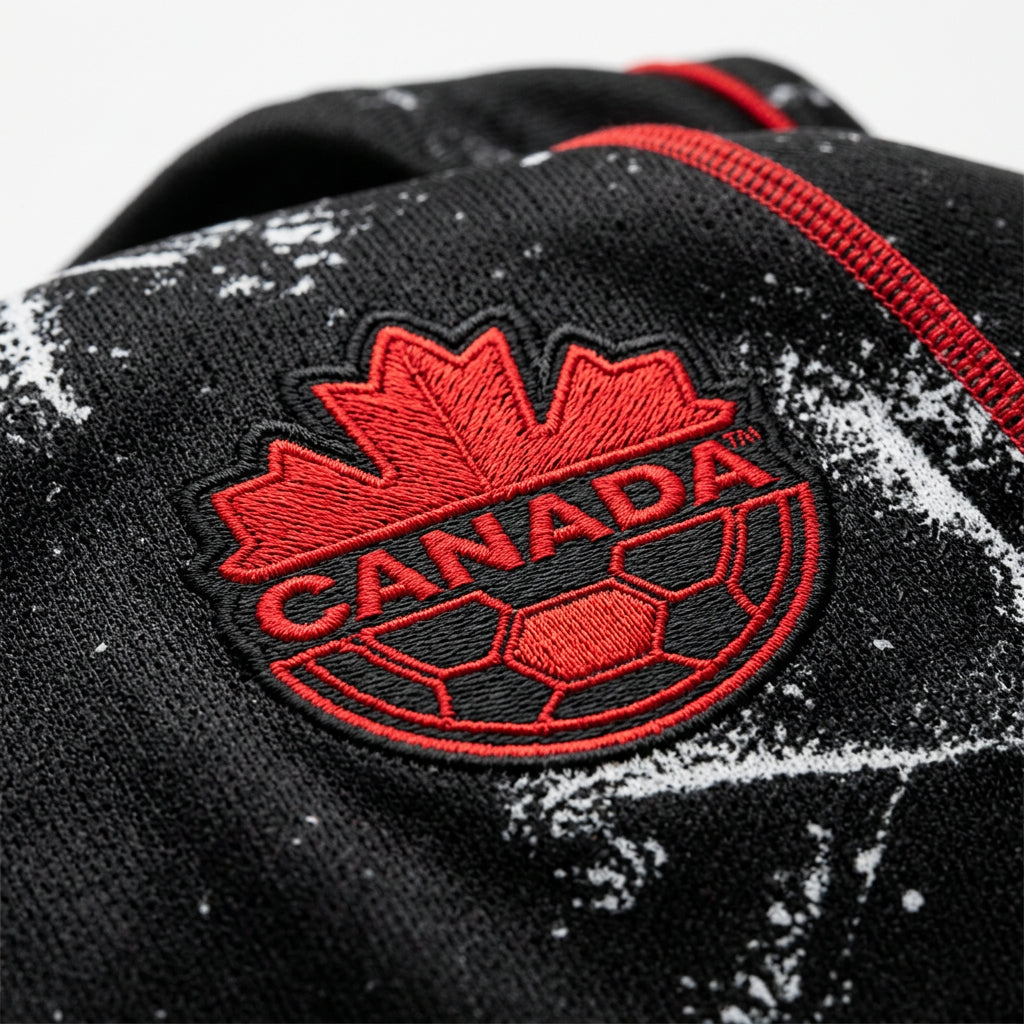 Canada 2026 Away Jersey crest detail