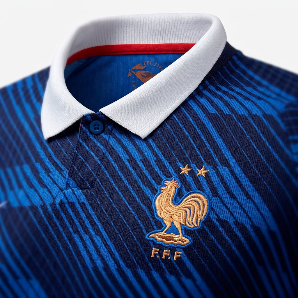 France 2026 Home Jersey - Crest Detail