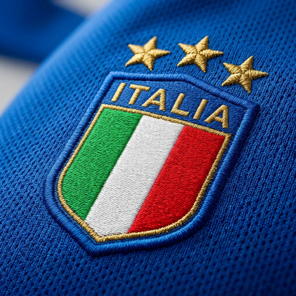 Italy 2026 Home Jersey crest detail