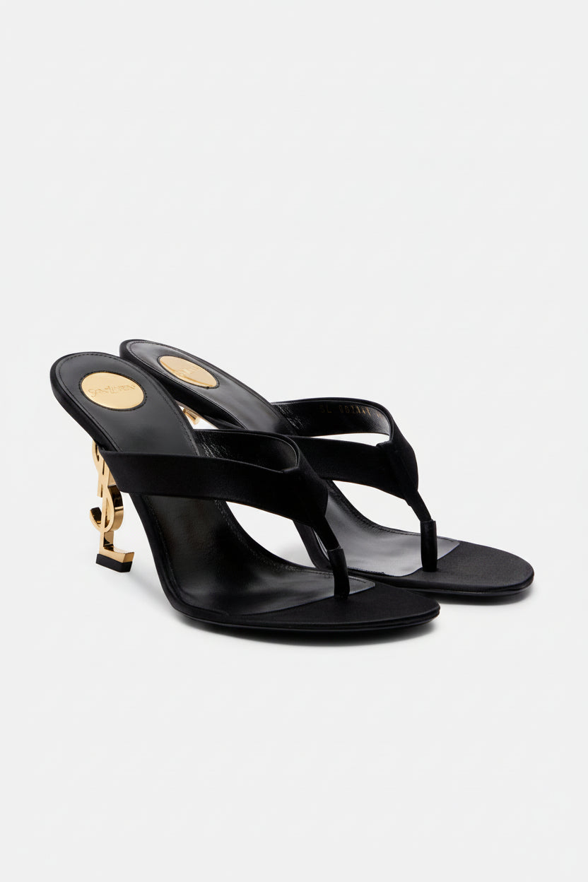 Opyum Satin Mule Sandals