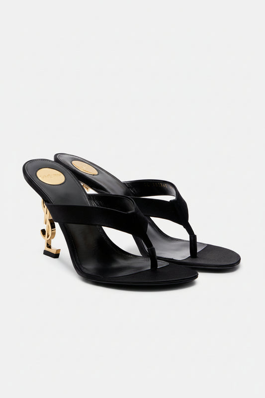 Opyum Satin Mule Sandals