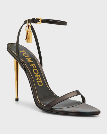 Padlock Stiletto Sandals